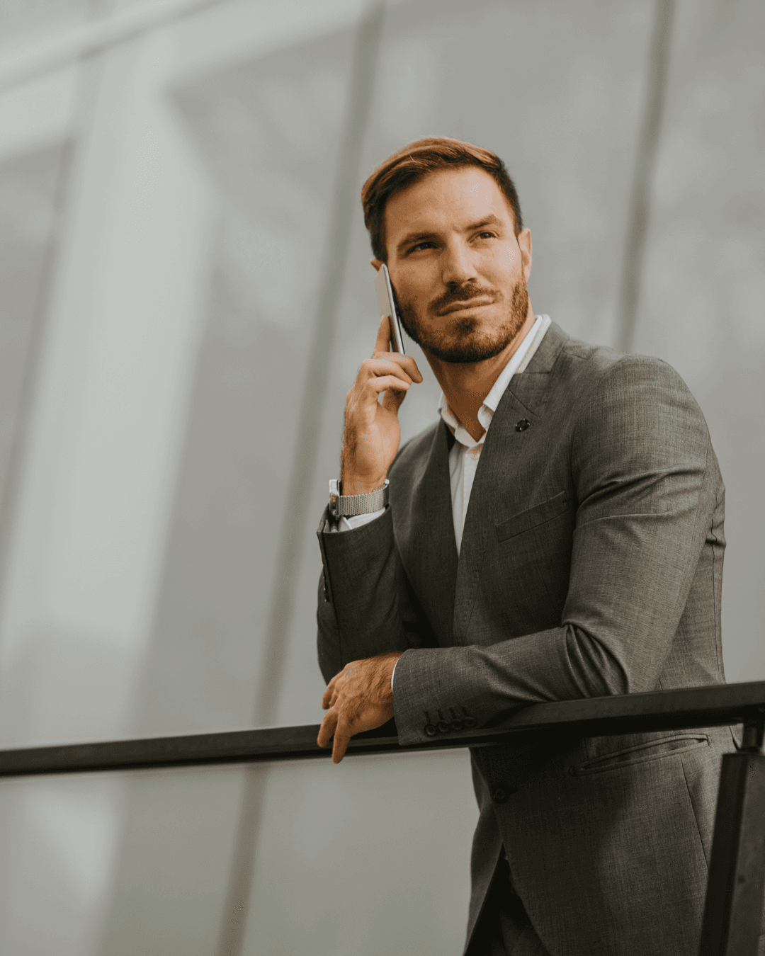 Executive on a call