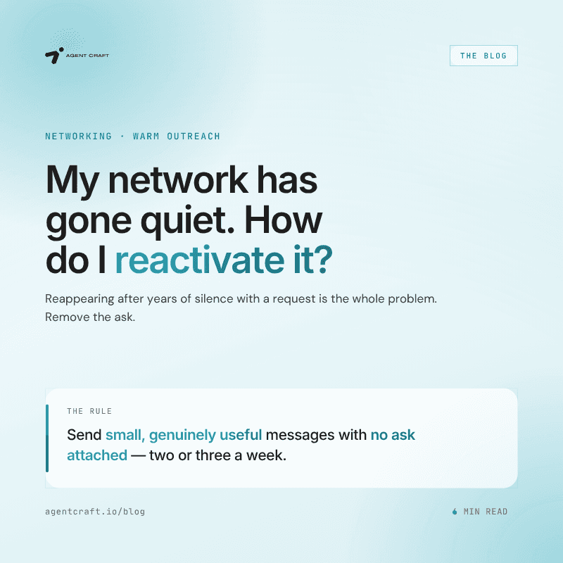 How to Reactivate a Dormant Professional Network Without Being Awkward