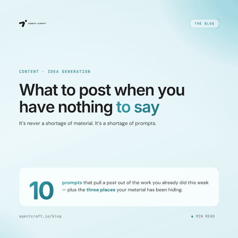 What to Post on LinkedIn When You Have Nothing to Say