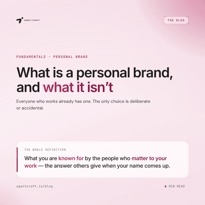 What Is a Personal Brand? A Definition Without the Hype