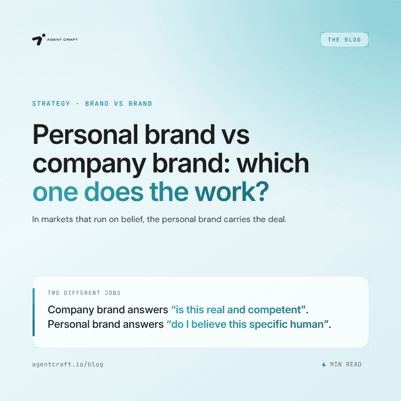 Personal Brand vs Company Brand: Which One Does the Work
