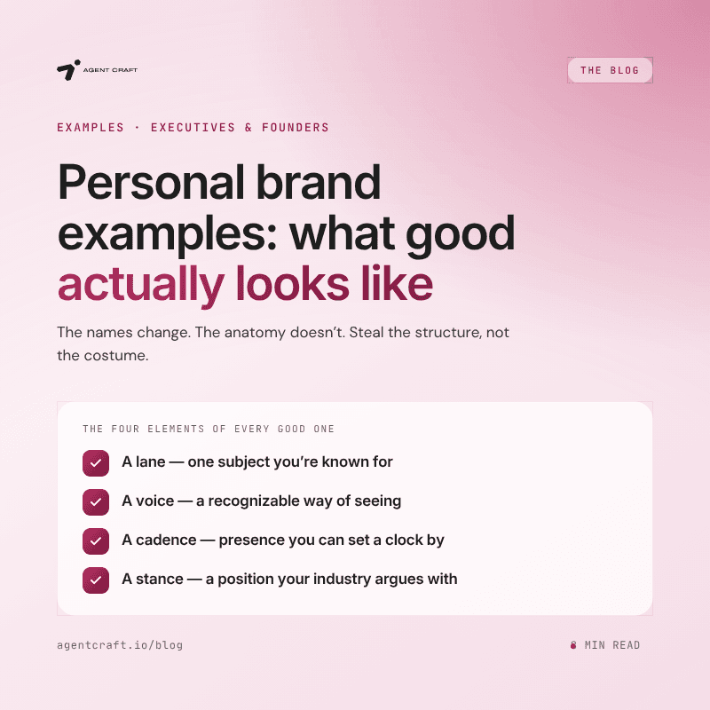 Personal Brand Examples: What Good Looks Like (Executives, Founders)