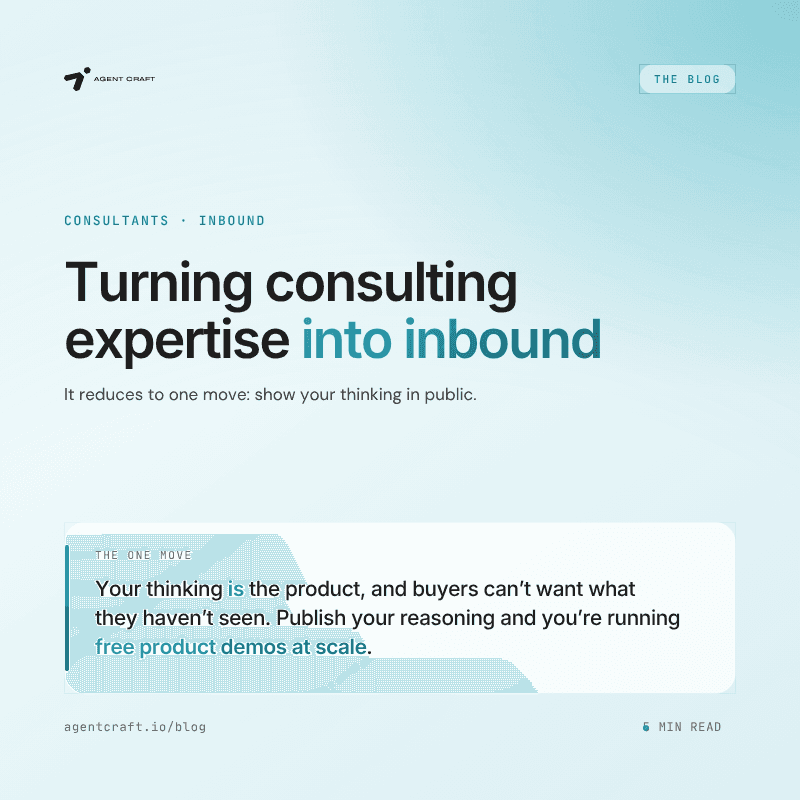 Personal Branding for Consultants: Turning Expertise Into Inbound