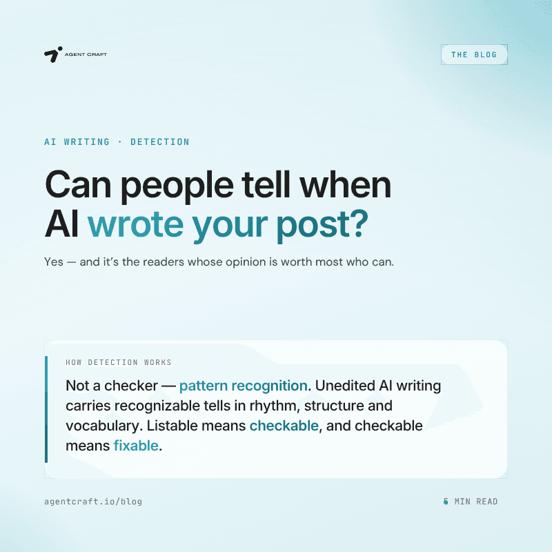 Can People Tell When AI Wrote Your LinkedIn Post? Yes. Here's How